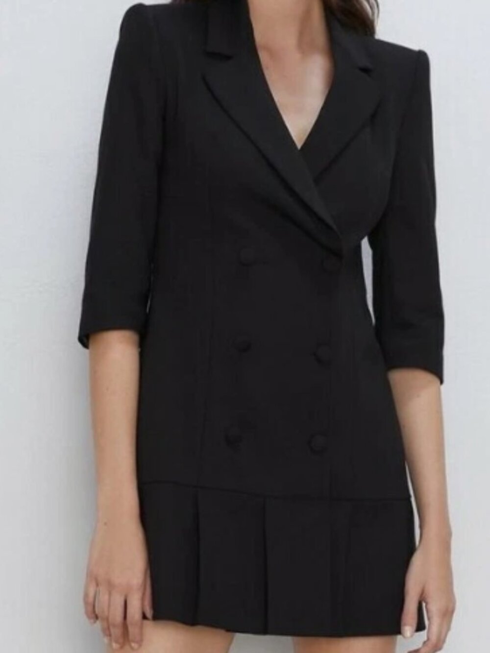 ZARA Black pleated blazer dress NWT - Size XS
